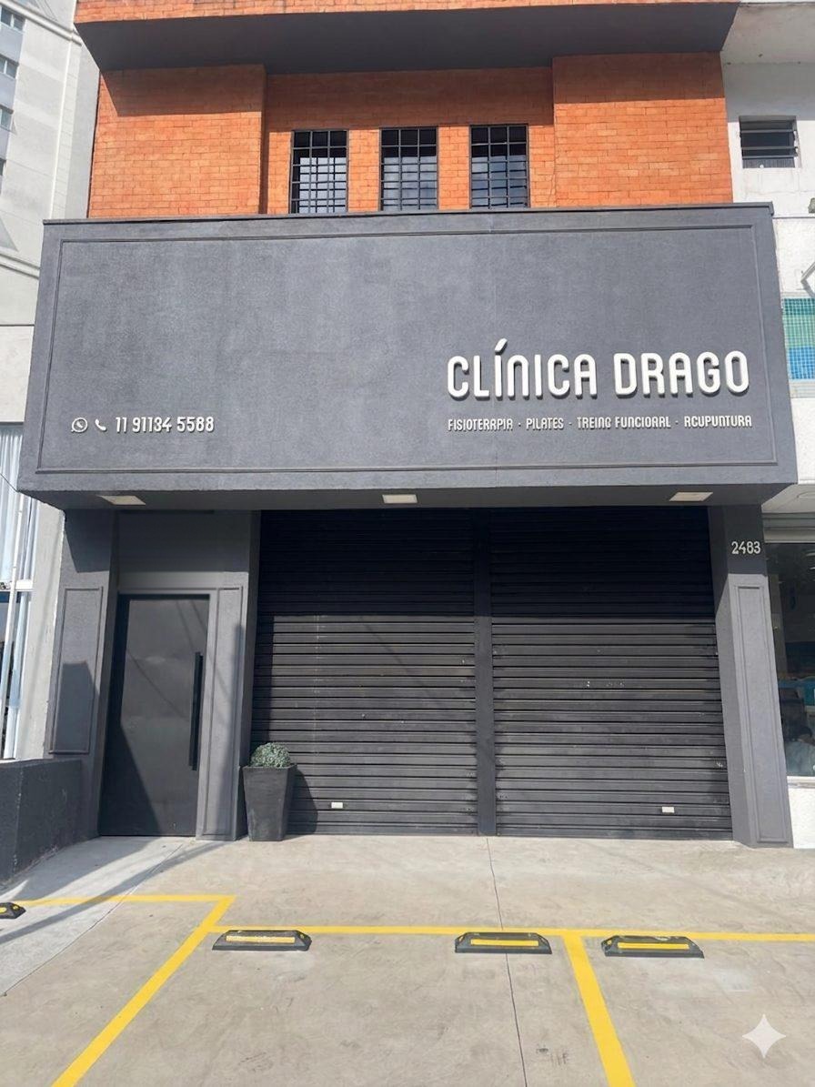 Fachada da Clínica Drago na Av. Dr. Guilherme Dumont Vilares, no Morumbi